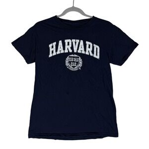 Harvard Shirt Womens Small Blue Crewneck Short Sleeve The Victory Tee Graphic
